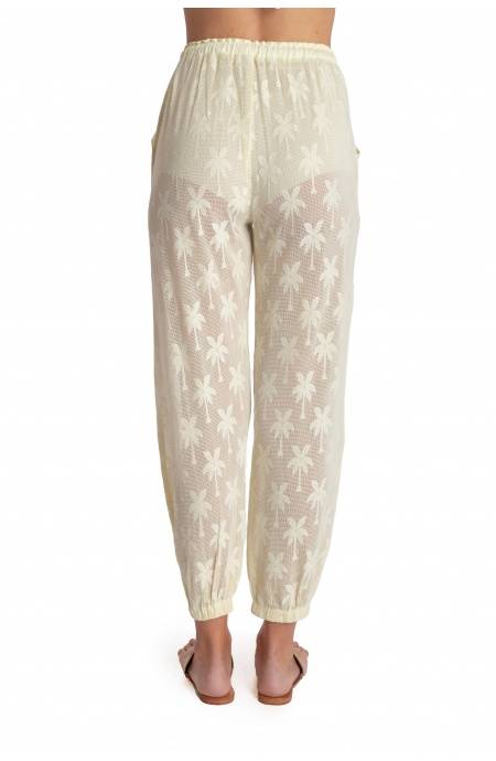 Pin Up Stars PANTALONE RICAMO PALME In Saldo