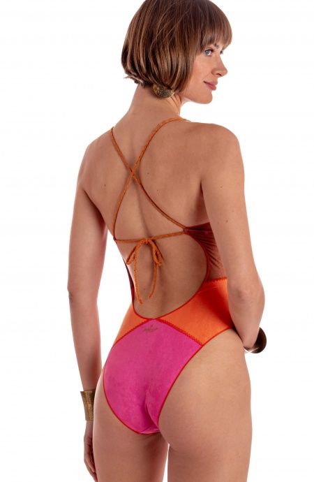 Pin Up Stars COSTUME DA BAGNO INTERO DAINETTO PATCHWORK In Linea