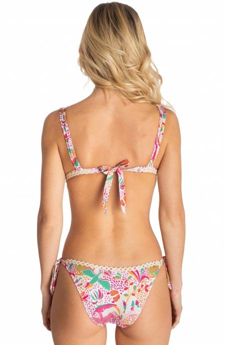 Pin Up Stars BIKINI BRASSIERE CON PASSAMANERIA STAMPA TROPICAL Economico