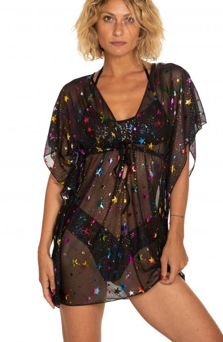 Pin Up Stars Abito Poncho Tulle Stella Capricciosa Qualità Garantita