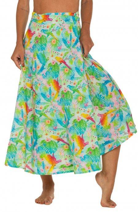 Pin Up Stars Gonna Pareo A Ruota Stampa Happy Tropical Promozione Limitata