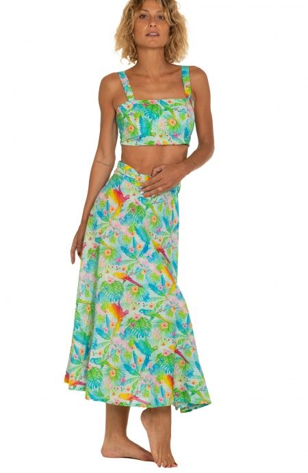 Pin Up Stars Gonna Pareo A Ruota Stampa Happy Tropical Promozione Limitata
