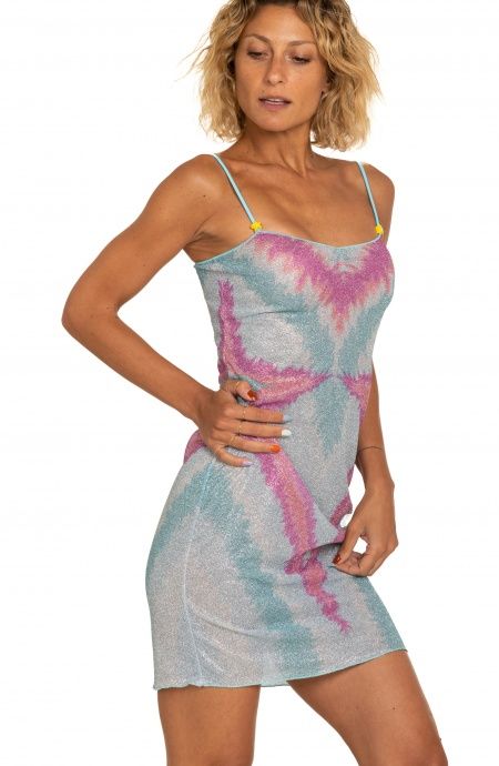 Pin Up Stars Tubino Lurex Stampa Stella Sfumata Outlet