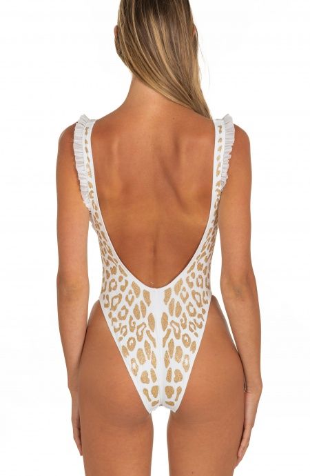 Pin Up Stars Costume Intero Olimpionico Maculato Lurex Sconto