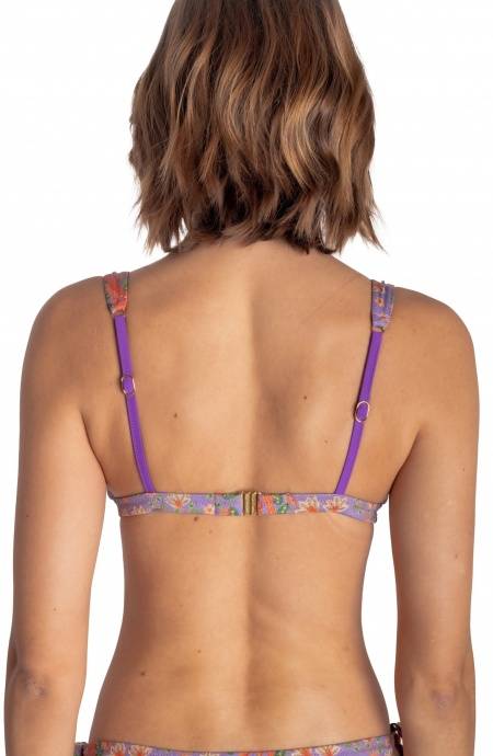 Pin Up Stars TOP BIKINI BRASSIERE CON ACCESSORIO STAMPA FLOWER BIRD I Più Venduti