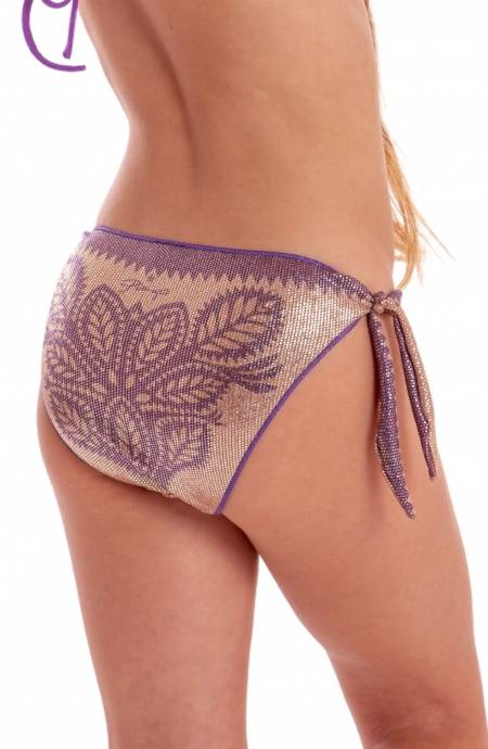 Pin Up Stars SLIP FIOCCHI LAMÈ STAMPA BEAUTIFUL TREE BABY Negozi Online