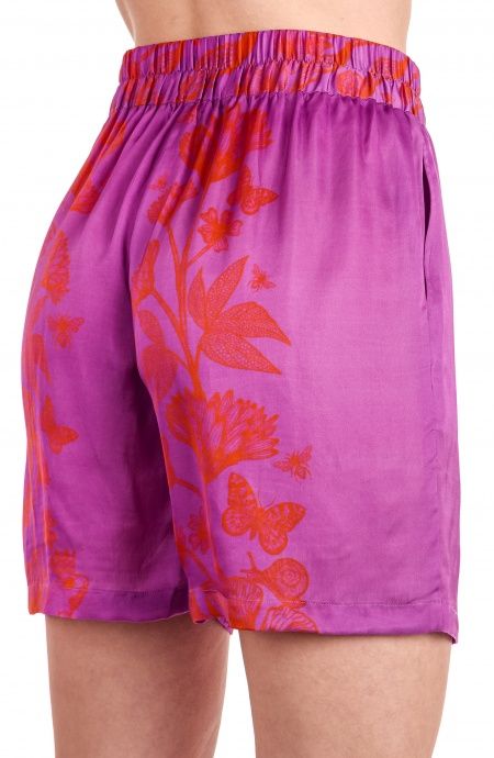 Pin Up Stars Short Viscosa Satin Principe Azzurro Outlet
