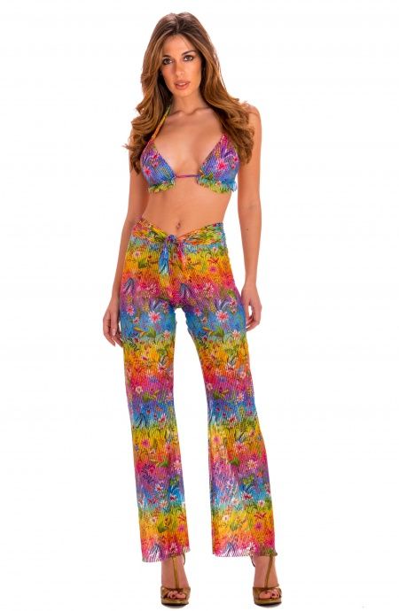 Pin Up Stars Pantalone Flower Rainbow Negozio