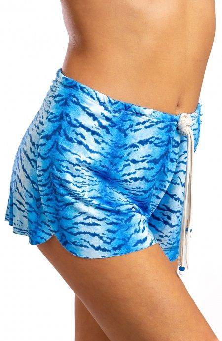 Pin Up Stars Short Simil Suade Stampa Tigre Negozi Online
