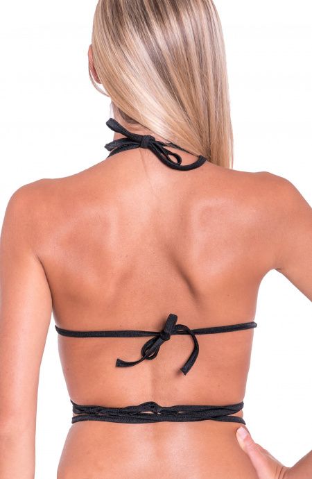 Pin Up Stars Top Bikini Imbottito Fisso Push-Up Velvet Lamina Fiorellini In Linea