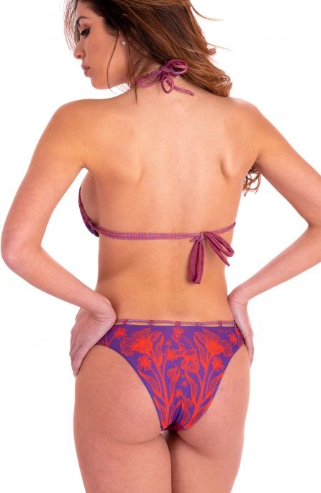 Pin Up Stars Bikini Triangolo Imbottito Slip Culotte Tessuto Rete Nido D'Ape Stampa Principe Azzurro Sconto