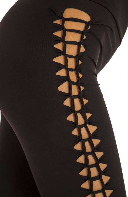 Pin Up Stars Leggins Laserato Tinta Unita Vendita Economica