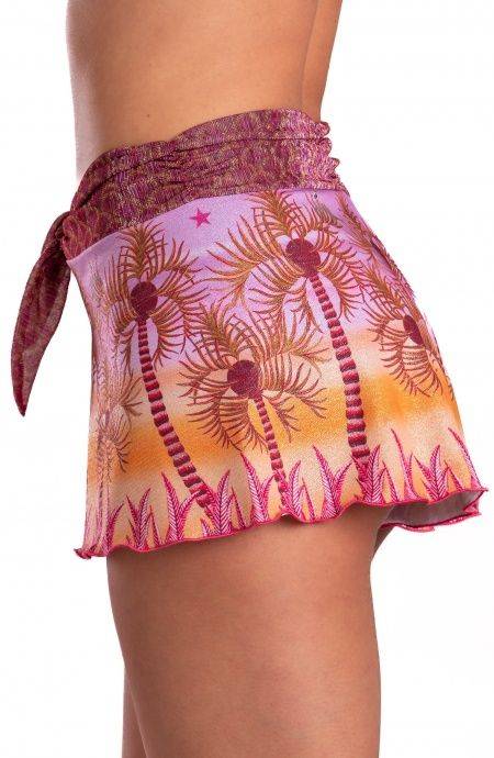 Pin Up Stars Short Piquet Lurex Con Fascione Crepon Lamè Palm Paradise 2025