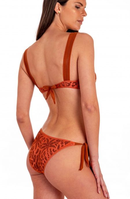 Pin Up Stars Bikini Balconcino Con Ferretto Slip Fiocchi Maculato Lurex Shopping Online