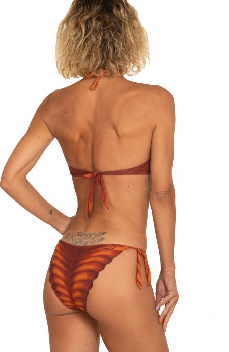 Pin Up Stars Bikini Balconcino Con Ferretto Foglia In Lycra Riciclata Offerte