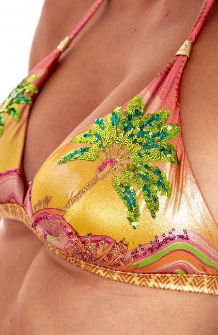 Pin Up Stars Bikini Brassiere Slip Lady Stampa Ricamo Paillettes Dune Vendita