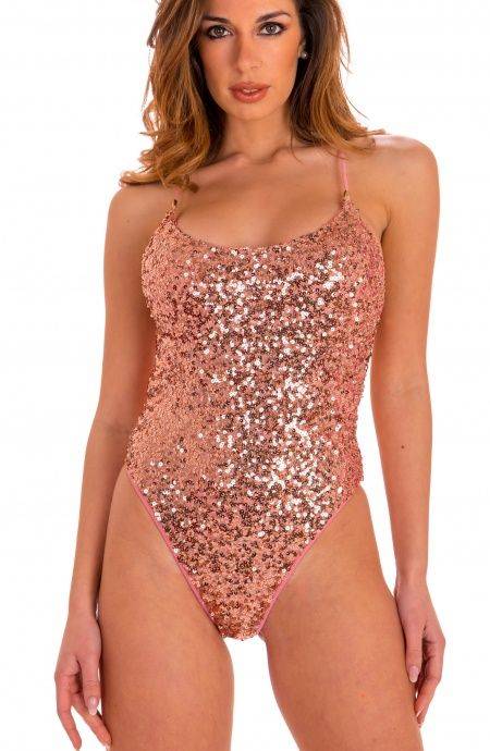 Pin Up Stars Costume Intero Olimpionico Imbottito Paillettes Comprare a buon mercato