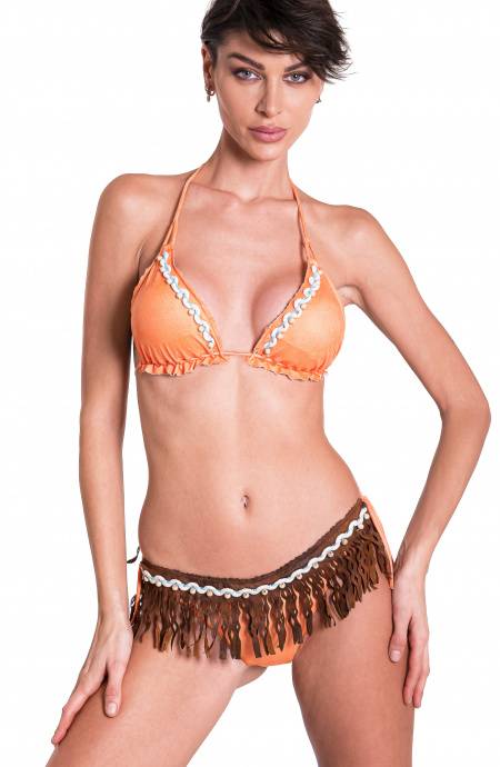Pin Up Stars Bikini Triangolo A Vela Slip Culotte Ricamato Offerta San Valentino