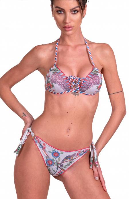 Pin Up Stars Bikini Triangolo Push-Up Slip Brasiliana Camaleonte Offerta migliore
