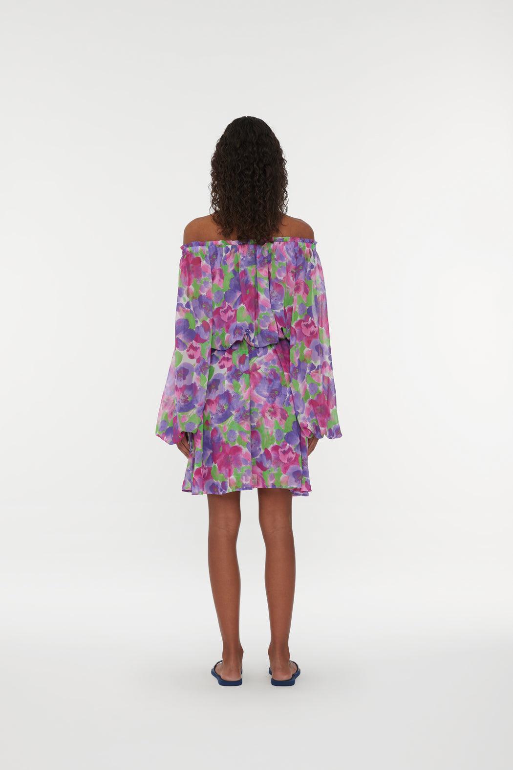 Reina Olga Light Flowy Mini Dress Qualità