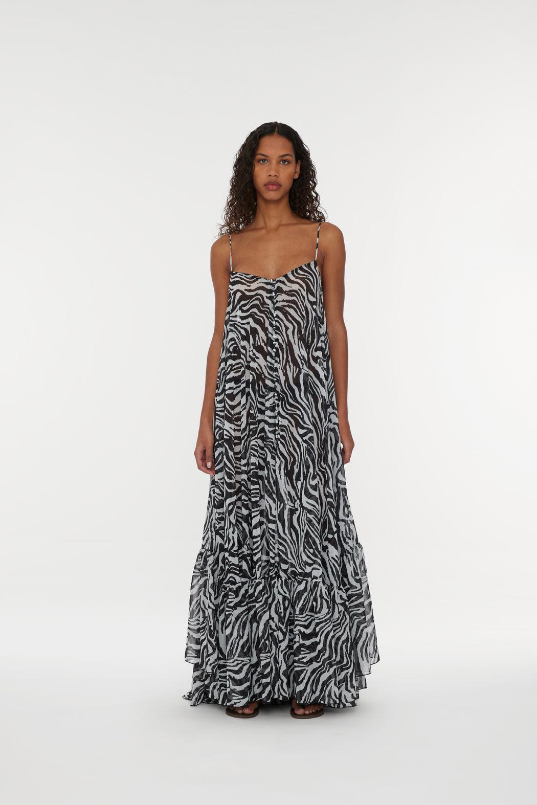 Reina Olga Light Flowy Maxi Dress Spedizione Gratuita