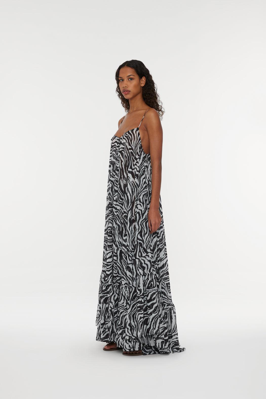 Reina Olga Light Flowy Maxi Dress Spedizione Gratuita