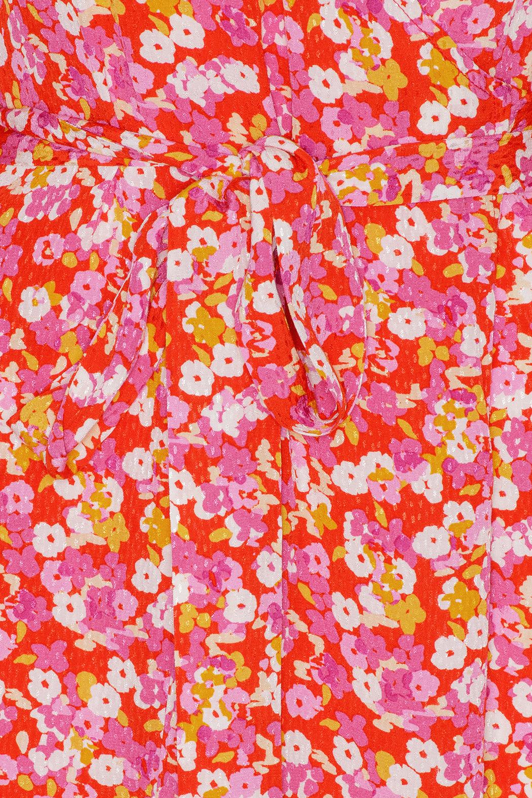 Reina Olga Jacquard Mini Wrap Dress Qualità Garantita