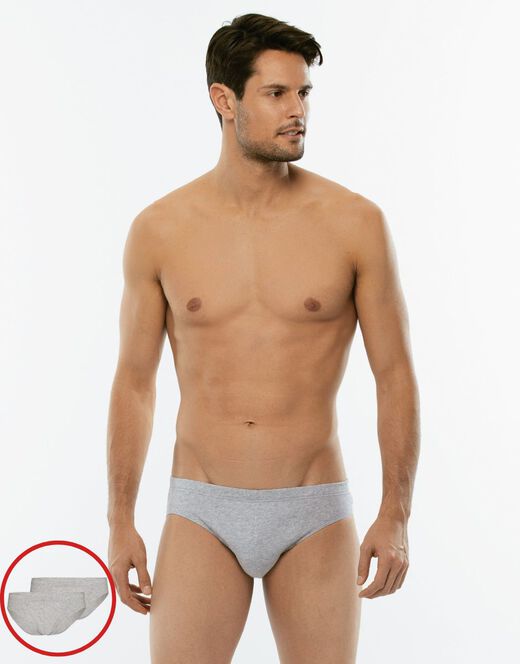 Lovable Slip bipack 100% Pure Cotton, grigio melange Outlet