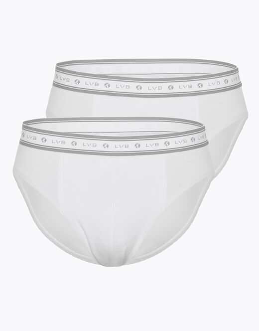 Lovable Slip bipack uomo in cotone biologico, bianco Italia