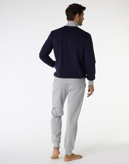 Lovable Homewear in cotone, blu navy e grigio melange Negozi Online