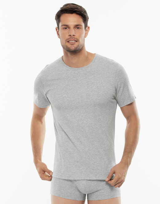 Lovable T-shirt girocollo 100% cotone Pure Cotton, grigio melange Novità