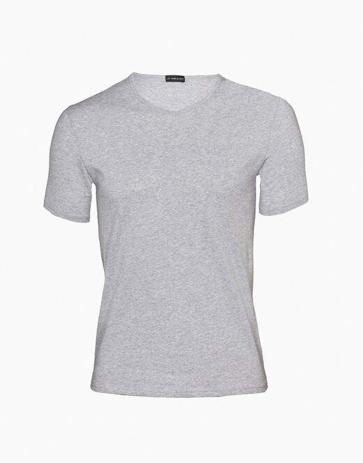 Lovable T-shirt 100% cotone Pure Cotton con scollo a V, grigio melange I Più Venduti
