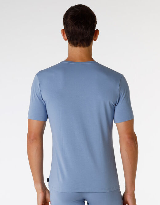 Lovable T-Shirt girocollo in cotone e modal, azzurro polvere In Saldo