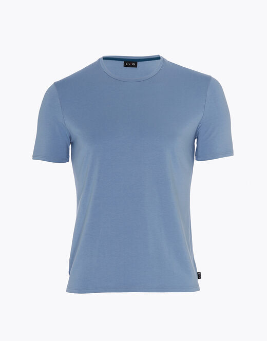 Lovable T-Shirt girocollo in cotone e modal, azzurro polvere In Saldo