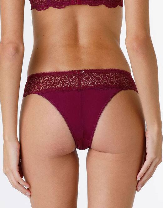 Lovable Brasiliano Exquisite Lace in pizzo e microfibra, bordeaux Convenienza
