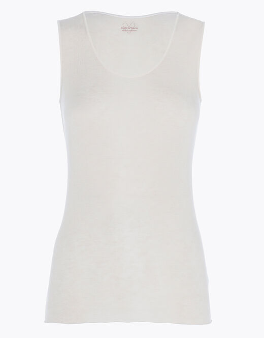 Lovable Canotta liscia Donna Light & Warm Modal misto Cashmere, sabbia Saldi