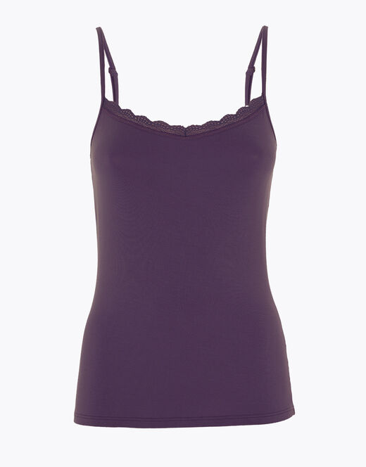 Lovable Top Basic Soul in viscosa e pizzo, tornado scuro Offerte