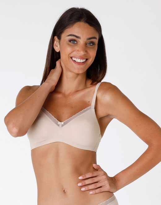 Lovable Reggiseno senza ferretto My Daily Comfort in microfibra, skin Pezzi Unici