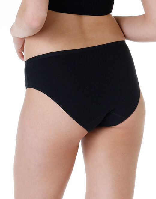 Lovable Slip assorbente lavabile in cotone elasticizzato, nero Soddisfazione Garantita