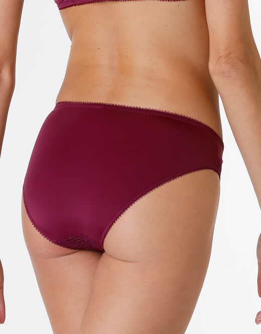Lovable Slip Exquisite Lace in pizzo e microfibra, bordeaux Sconto