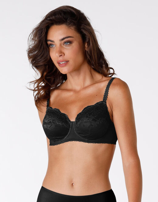 Lovable Reggiseno con ferretto senza imbottitura Exuberance, nero, in pizzo. Alto sostegno Shopping Online