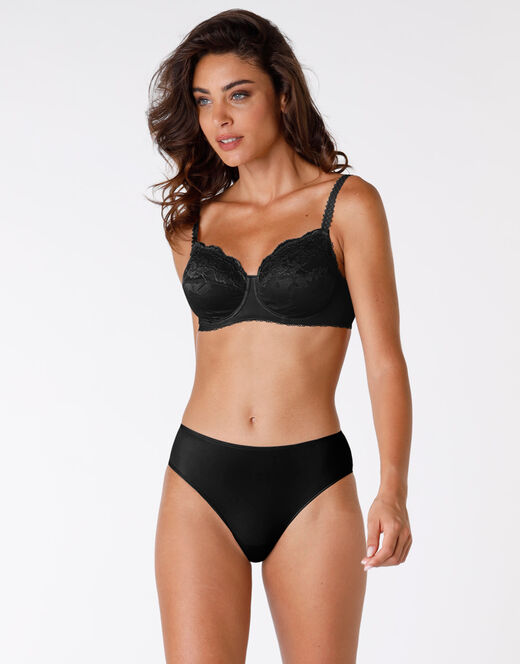 Lovable Reggiseno con ferretto senza imbottitura Exuberance, nero, in pizzo. Alto sostegno Shopping Online