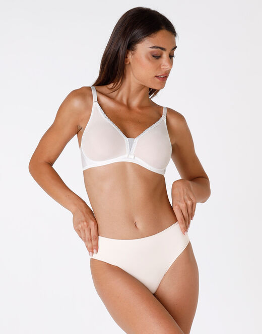 Lovable Reggiseno senza ferretto Tonic Lift in pizzo e tulle, avorio In Saldo
