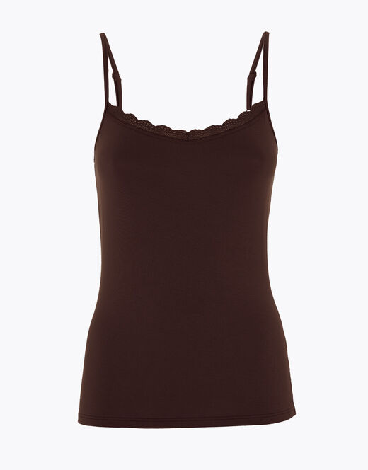 Lovable Top Basic Soul in viscosa e pizzo, caffè Negozi Online