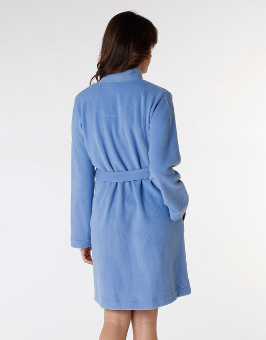 Lovable Vestaglia aperta in pile, azzurro ortensia Outlet