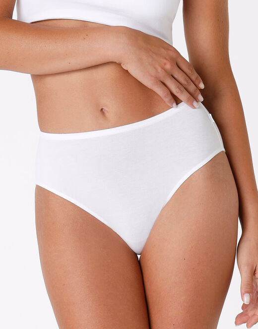 Lovable Slip midi Lovely bianco in cotone modal vellutato Spedizione Gratuita