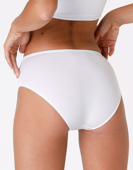 Lovable Slip midi Lovely bianco in cotone modal vellutato Spedizione Gratuita