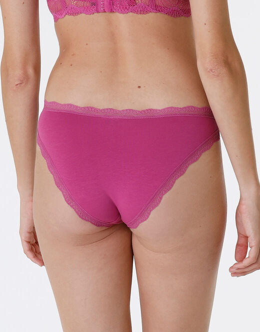 Lovable Slip Lovable Panties in cotone e pizzo elasticizzati, rosa sorbetto Qualità Garantita