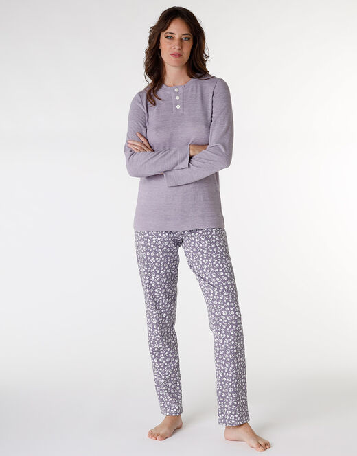 Lovable Pigiama in interlock di cotone, tornado con stampa a fiori Promozione Limitata