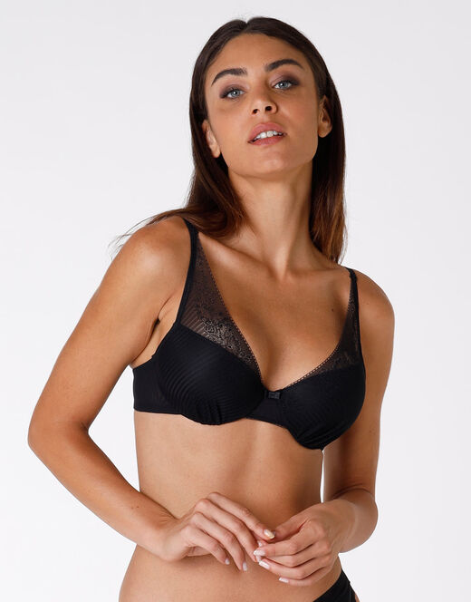Lovable Reggiseno ferretto leggermente imbottito Sensual Touch Exclusive, nero Vendita Calda